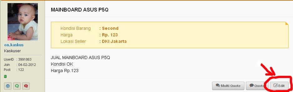 &gt;&gt; CARA MEMBUAT STATUS &quot;SOLD&quot; &lt;&lt; Kaskus FJB