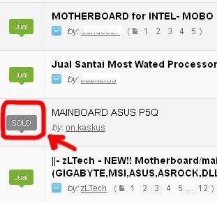 &gt;&gt; CARA MEMBUAT STATUS &quot;SOLD&quot; &lt;&lt; Kaskus FJB