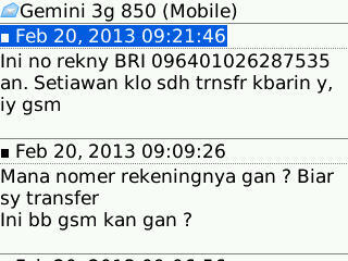 &#91;PENIPUAN&#93; atas ID Aqeel.95 dgn rekening BRI a.n. Setiawan