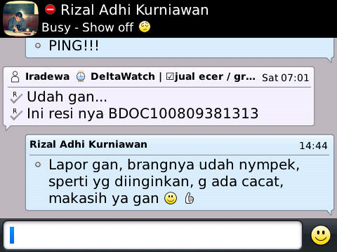 DeltaWatch Menjual Berbagai Merk Jam Tangan - Testimonial