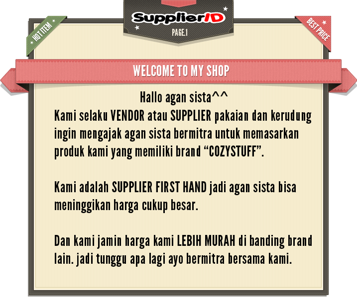 VENDOR OR SUPPLIER PAKAIAN FIRST HAND DI JAMIN SANGAT MURAH