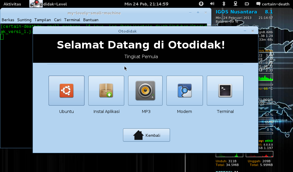 Otodidak, Aplikasi Karya Anak Bangsa Untuk Belajar Linux