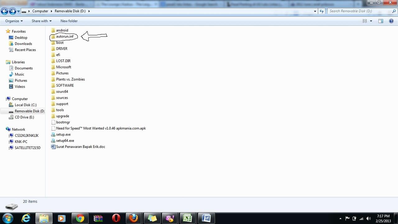 Cara menghilangkan folder Autorun.inf atau Recycler