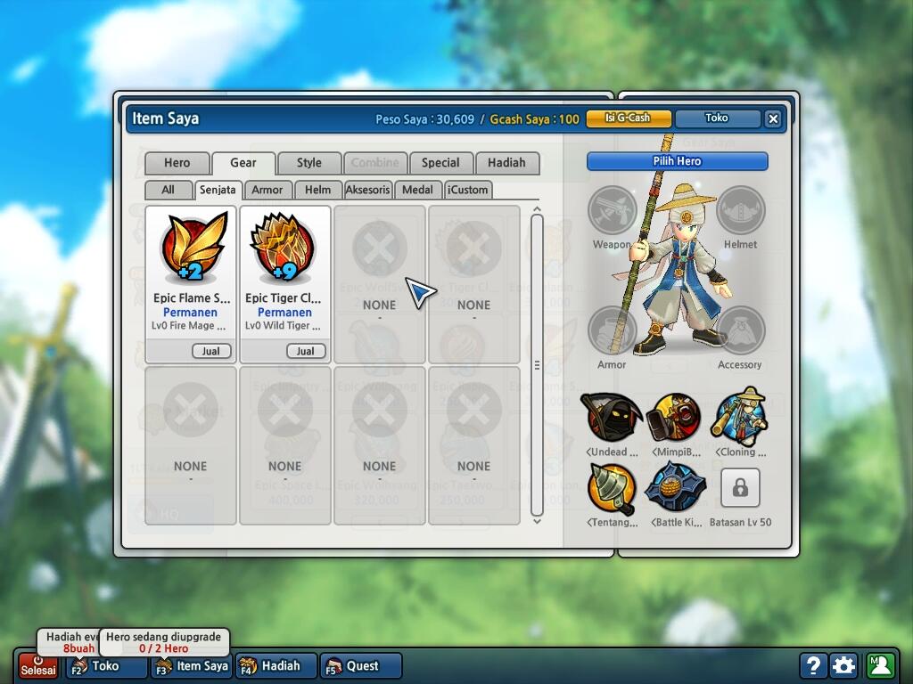 J> Lost Saga d2 petik 4 gear dewa