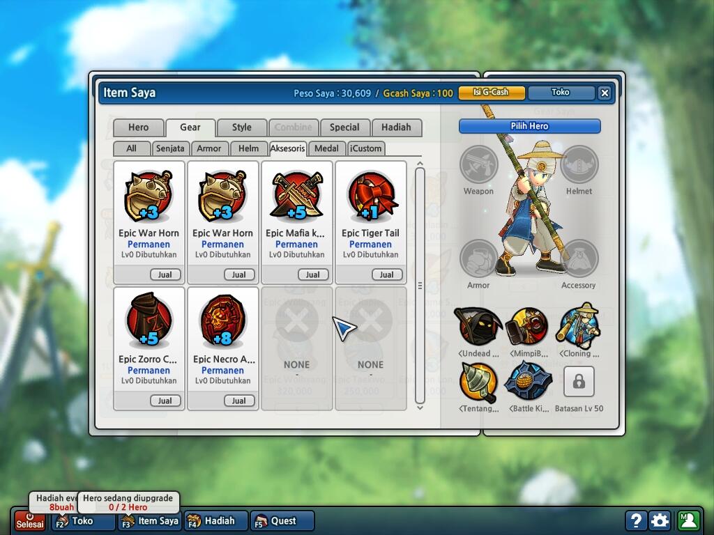 J> Lost Saga d2 petik 4 gear dewa