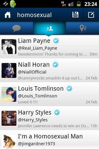ketik &quot;homosexual&quot; di search engine twitter