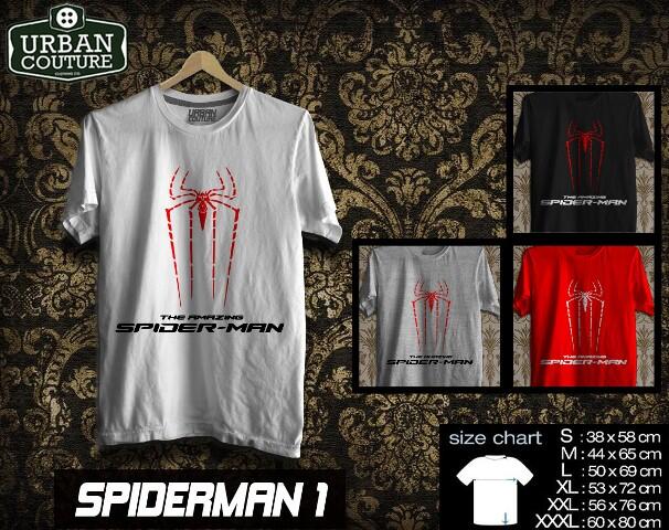T-SHIRT KAOS DISRO SUPERHEROES (X-MAN SUPERMAN SPIDERMAN BATMAN IRONMAN ) READY STOCK