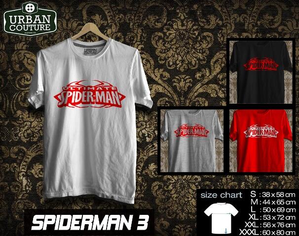 T-SHIRT KAOS DISRO SUPERHEROES (X-MAN SUPERMAN SPIDERMAN BATMAN IRONMAN ) READY STOCK