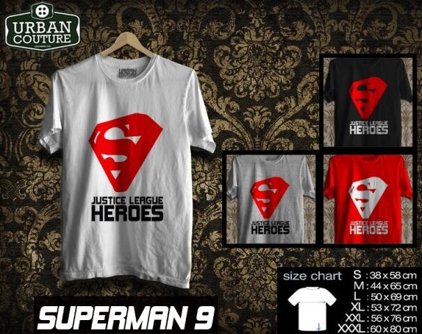T-SHIRT KAOS DISRO SUPERHEROES (X-MAN SUPERMAN SPIDERMAN BATMAN IRONMAN ) READY STOCK