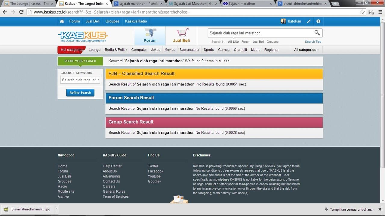 Sejarah olah raga lari marathon