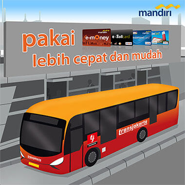 Bayar Busway Cukup Mandiri e-Money