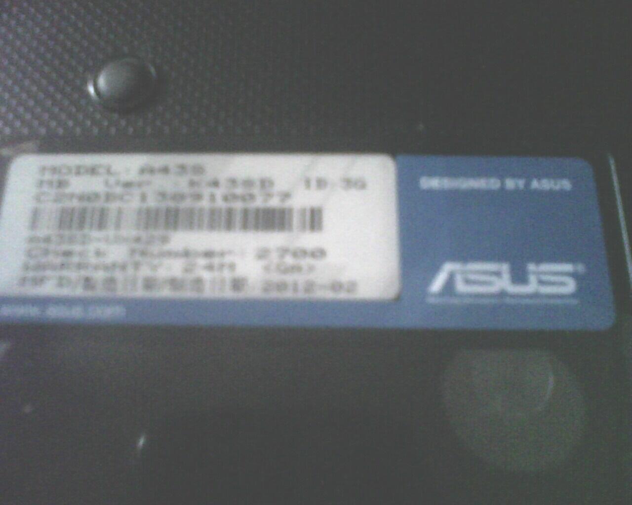 Asus A43SD (white), core i3 2350, nvidia 2GB