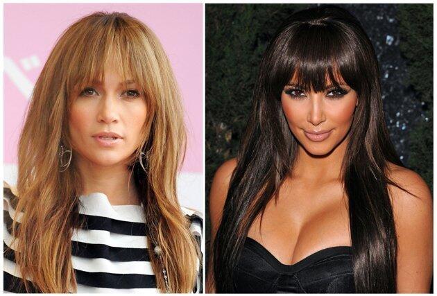 Foto Kemiripan Gaya : Jennifer Lopez dan Kim Kardashian