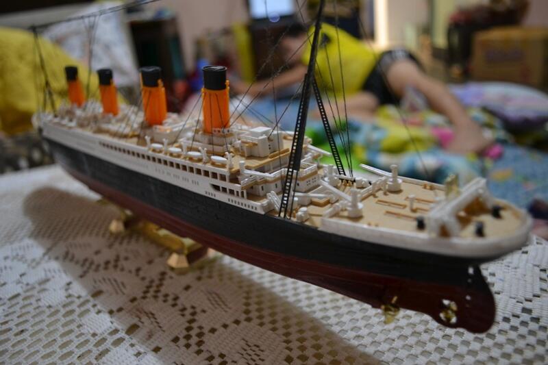 Terjual JUAL MINIATUR KAPAL : R.M.S TITANIC MODEL KIT DAN 