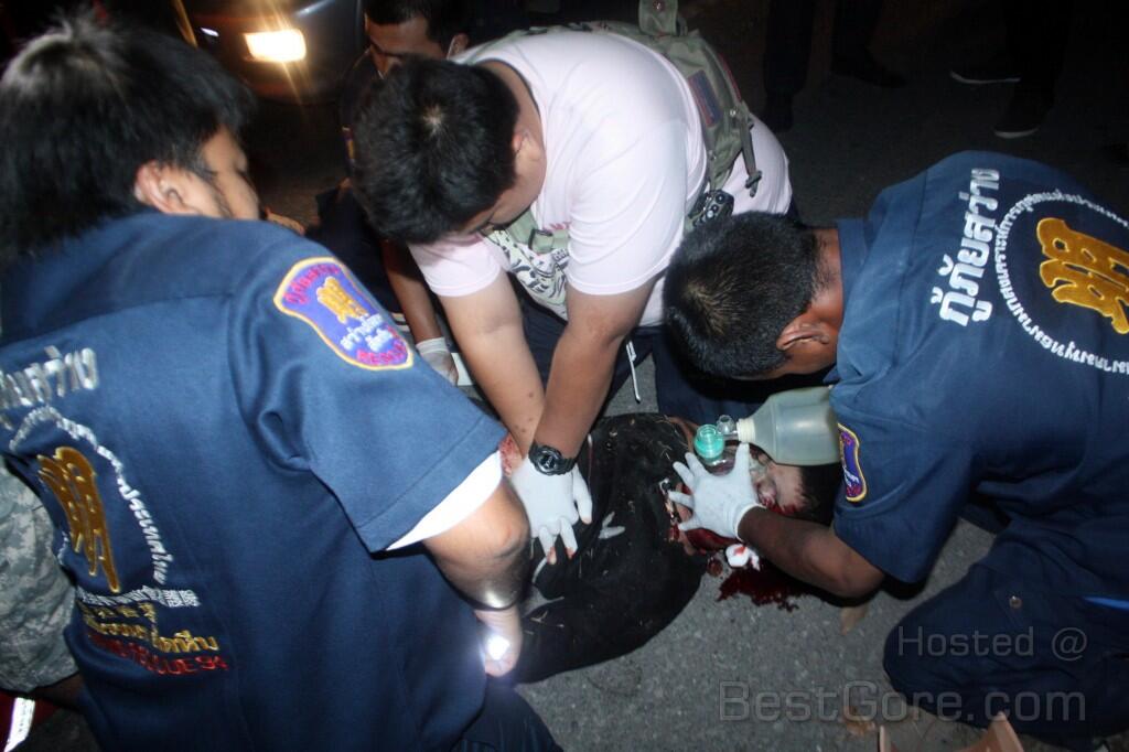 Two Drunk Thais Crash a Motorcycle in Pattaya