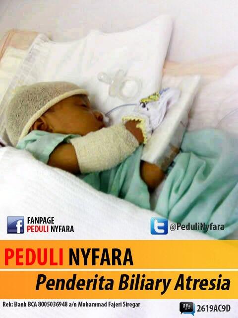 &#91;MOHON BANTUAN&#93; Peduli Nyfara penderita Biliary Atresia, Medan (Sumatera Utara)