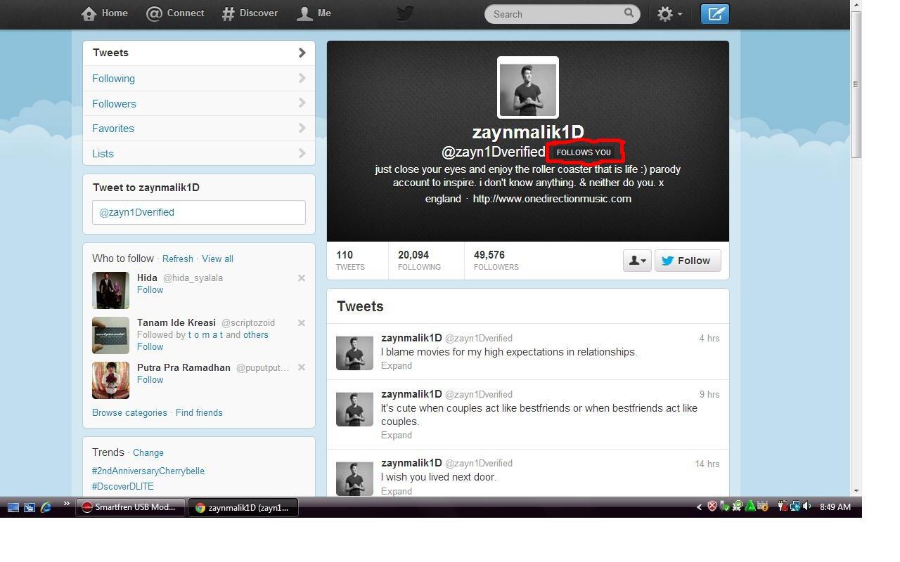 BUAT FANS NYA 1D, INI AKUN ASLI ZYAN BUKAN?? 