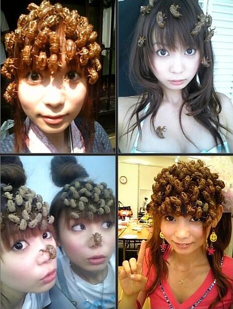FOTO: Shoko Nakagawa, Si Cantik Pengoleksi Kecoa di Rambutnya