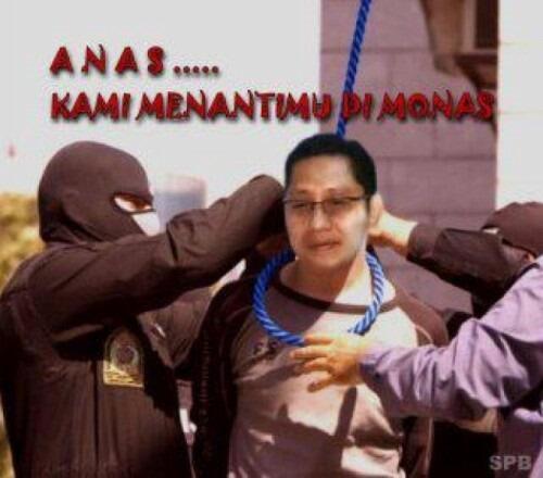 Anas Di Gantung di Monas gan &#91;janji adalah hutang&#93;