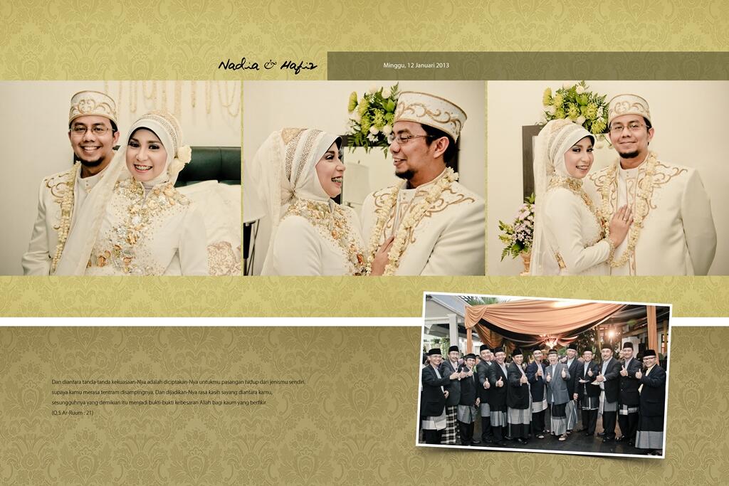 Hasil editan album wedding