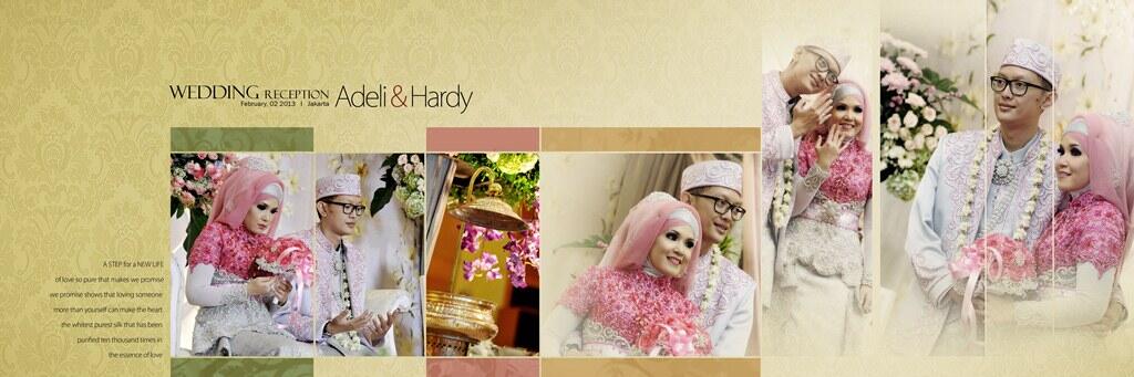 Hasil editan album wedding