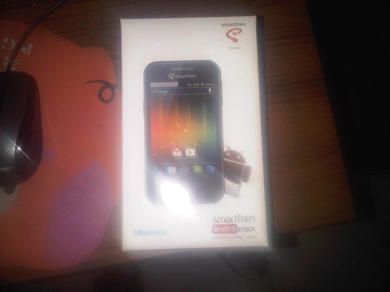 Jual Andromax Hisense E860 masih mulus(3.5" Inch) Full Set