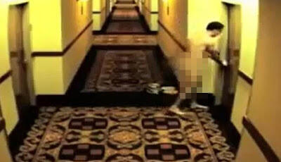 Wow Pria telanjang terkunci Di Luar kamar Hotel ( video)