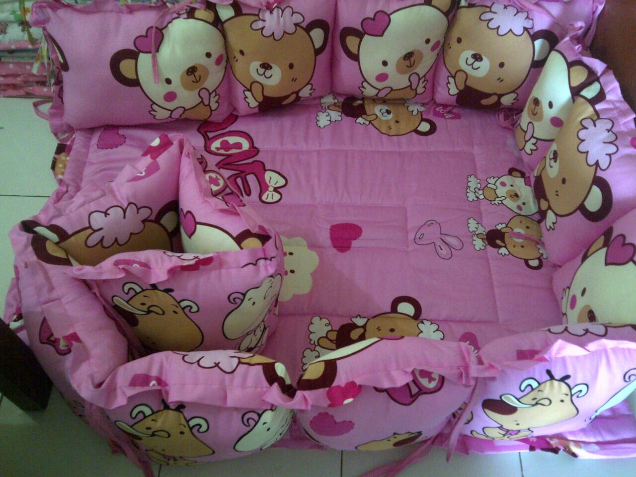 Terjual Bumper box bayi, sprei bayi,bed cover bayi, busa 