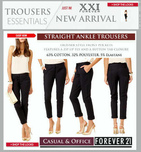 ROK & CELANA FOREVER 21 AND ZARA 100% ORIGINAL AUTHENTIC MURAH