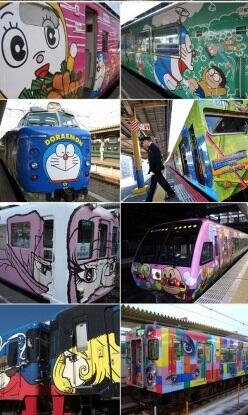 Kereta Kartun Unik Di Jepang