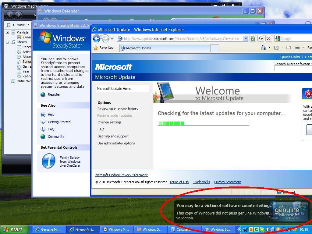 Notifikasi "You may be a victim of software counterfeiting" yang ngebeteinnn !!??!!