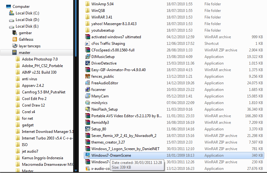 &#91;windows7&#93; menggunakan video sebagai desktop background