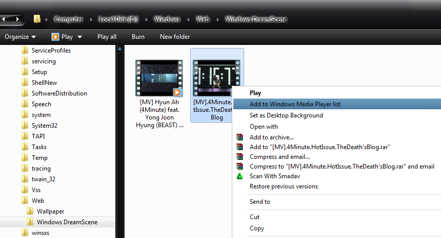 &#91;windows7&#93; menggunakan video sebagai desktop background