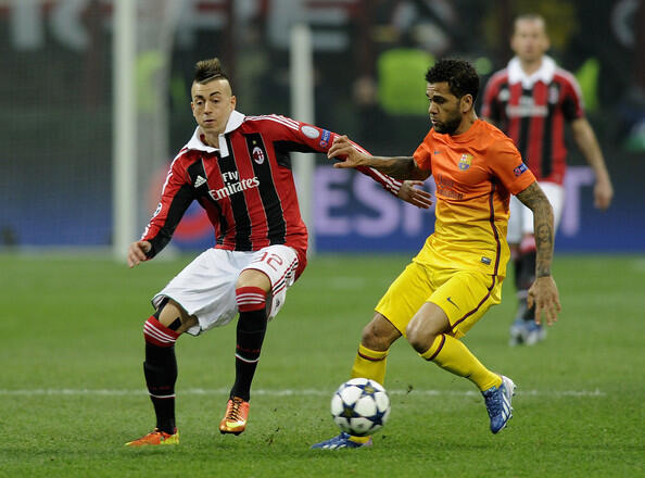 Foto - Foto Match AC Milan 2 - 0 Barcelona | UCL 16 Besar | 1st Leg