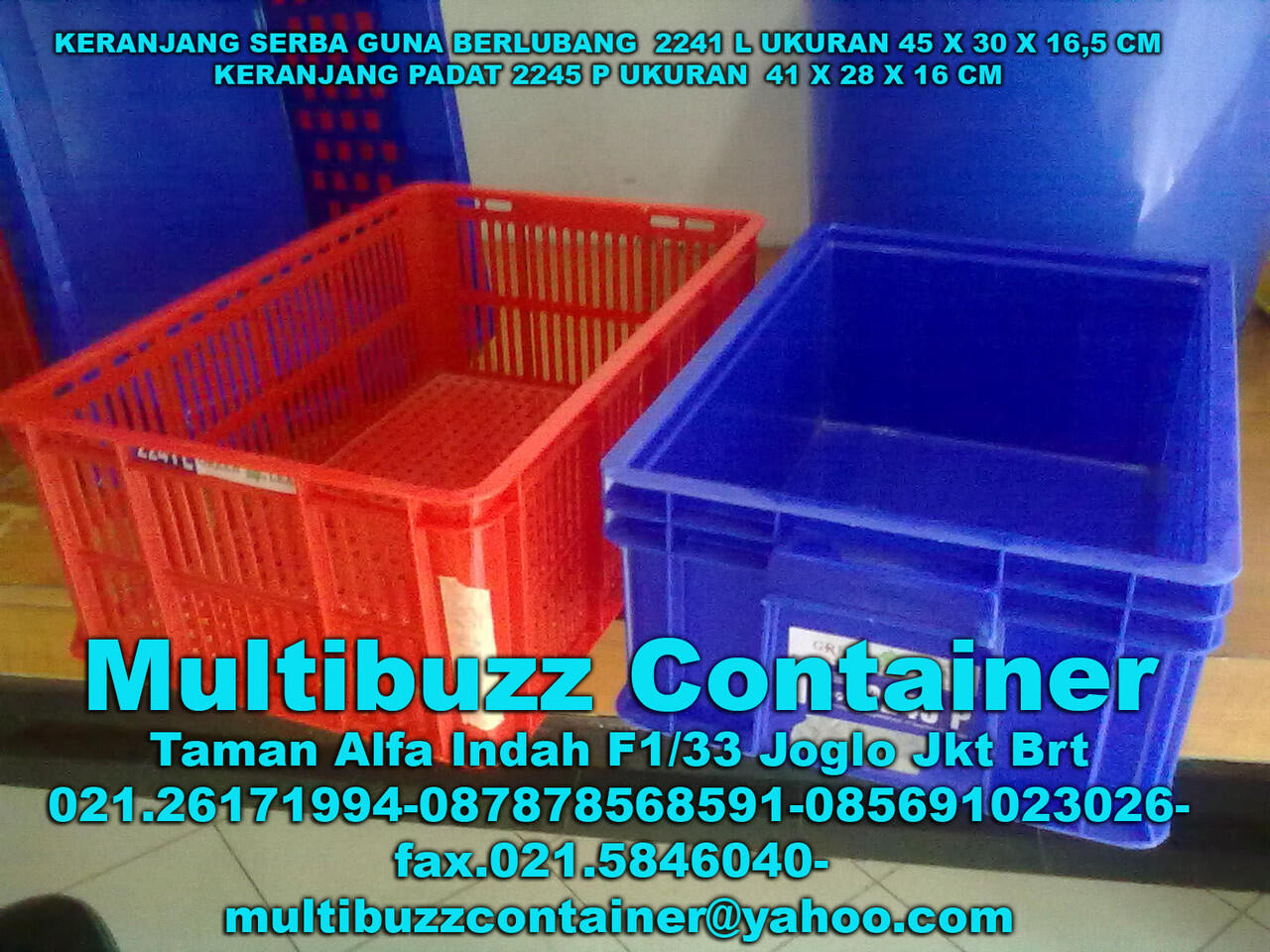 Terjual aneka keranjang plastik,keranjang container 