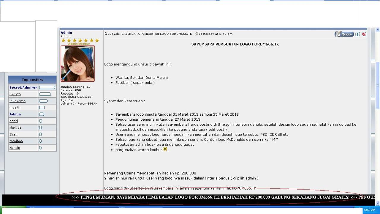 SAYEMBARA PEMBUATAN LOGO BERHADIAH Rp.200.000 