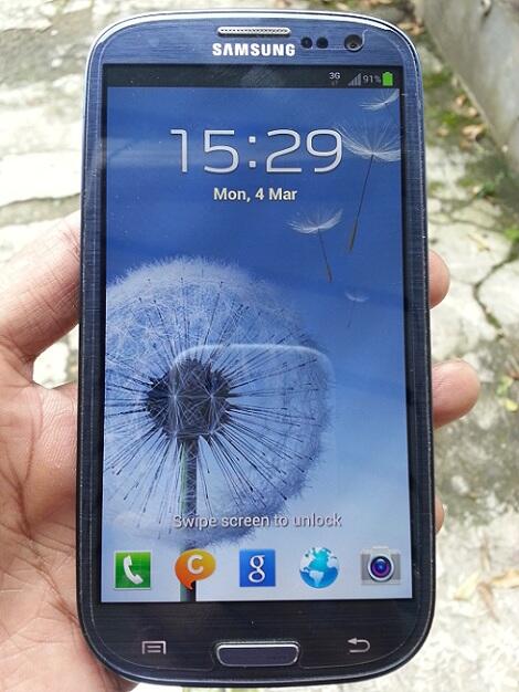 Samsung Galaxy S3/SIII I9300 Blue Lengkap Garansi Resmi SEIN Agustus 2013 97% Mulus