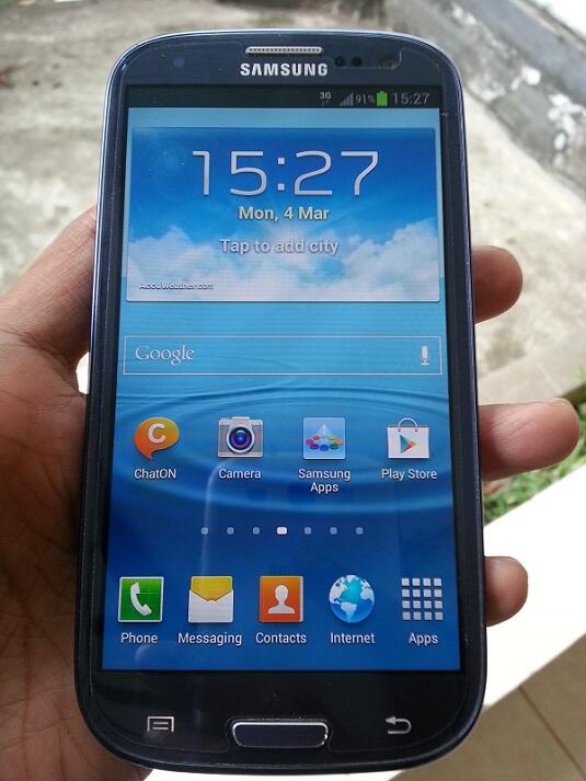 Samsung Galaxy S3/SIII I9300 Blue Lengkap Garansi Resmi SEIN Agustus 2013 97% Mulus