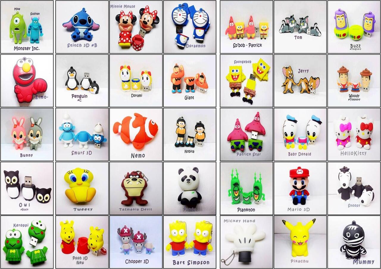 Terjual FLASHDISK 3D (Foods, Drinks, Heroes, Soccers 