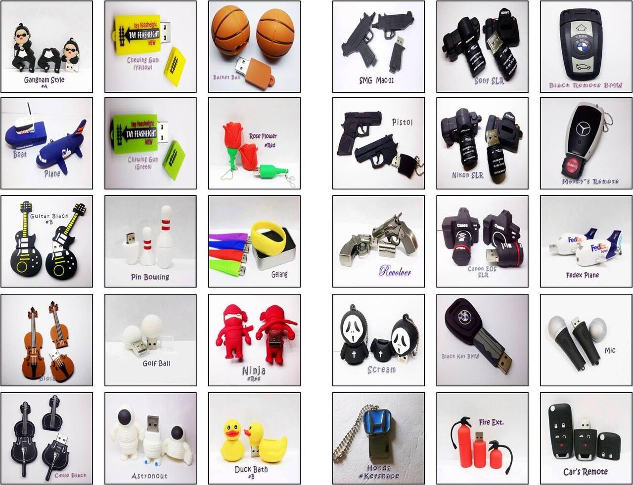 Terjual FLASHDISK 3D (Foods, Drinks, Heroes, Soccers 