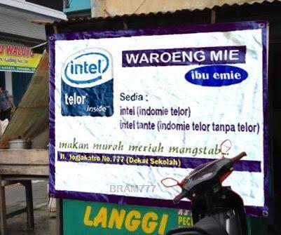 Nama-nama Warung Plesetan Produk Terkenal