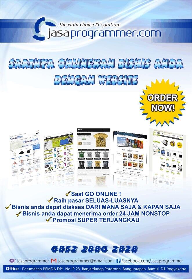 JASA PROGRAMMER WEBSITE ( Recommended )