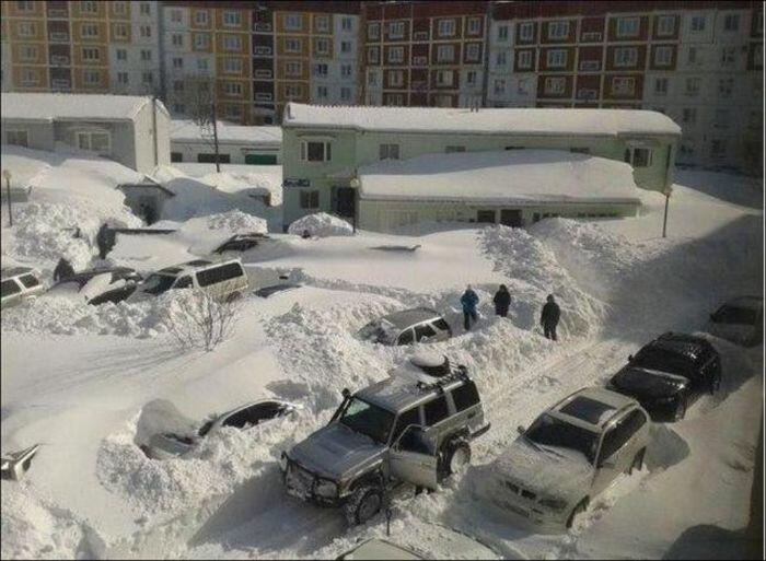 Bentuk Kota Yg Dilanda Cuaca Minus 32 Celcius