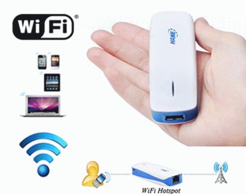 Wifi Router Portable + Power Bank 1800mAH Sale