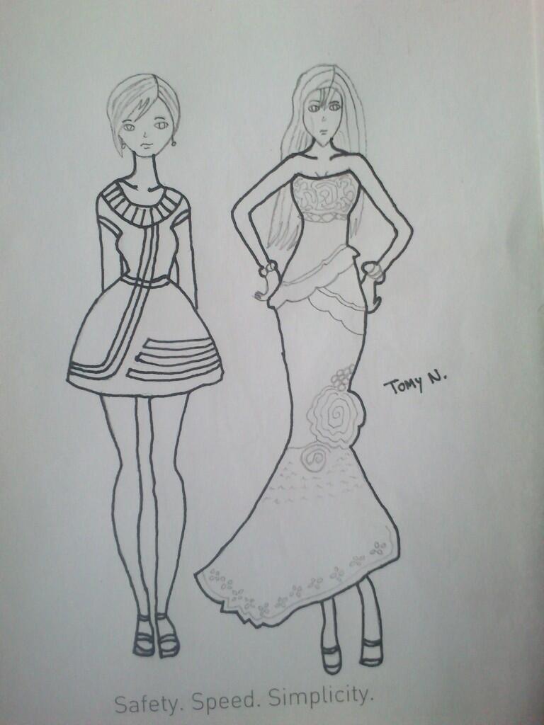 Fashion Sketch karya ane,, yg mw konsultasi fashion Masuk!!