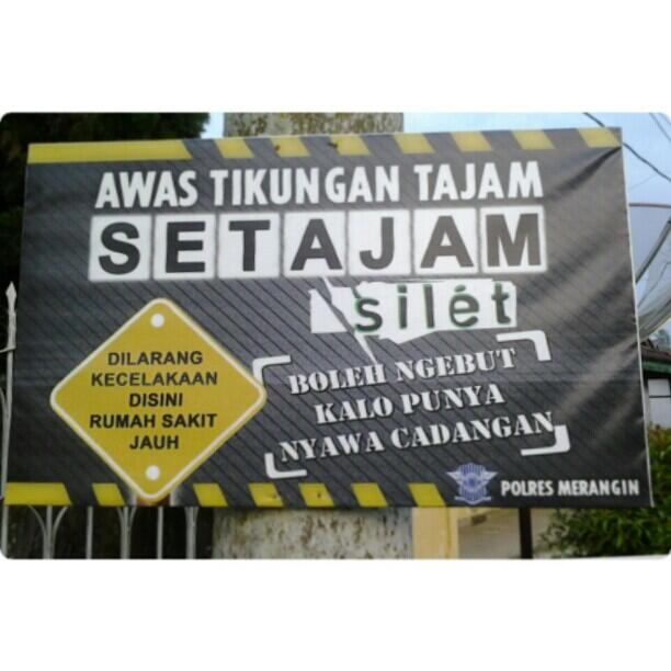 &#91;danger&#93; Tikungan Setajam Silet