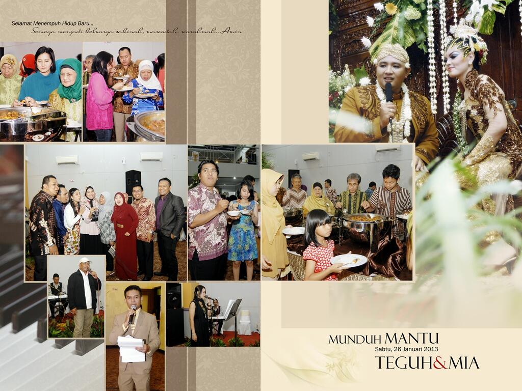 Hasil editan album wedding