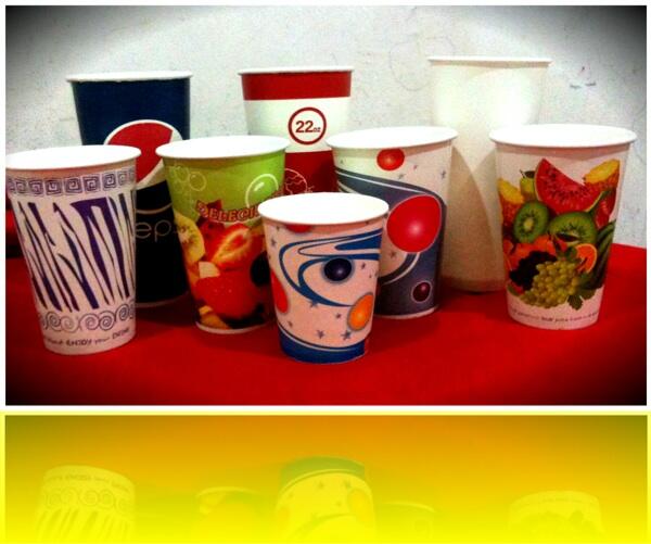 Terjual GELAS KERTAS / PAPERCUP / ICE CREAM CUP / SOUPCUP 
