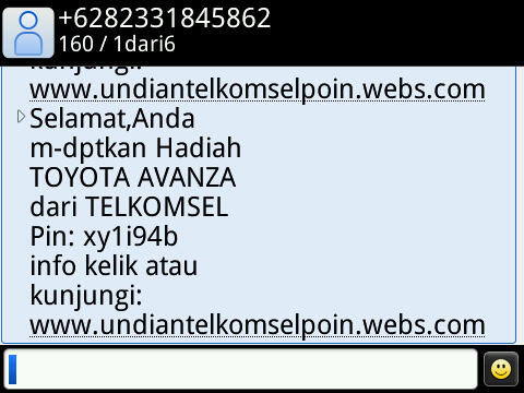 &#91;WARNING...!!!&#93; HATI2 PENIPUAN MENGATASNAMANAKAN TELKOMSEL POIN