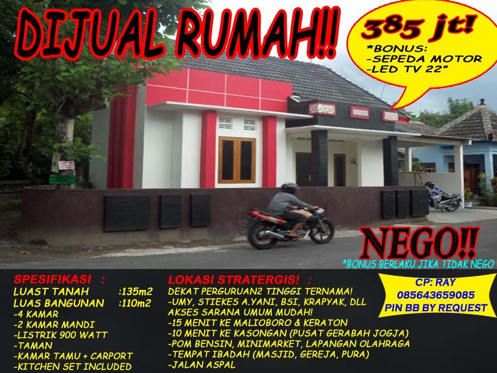 JOGJA RUMAH STRATEGIS MURAH DEKAT UMY!